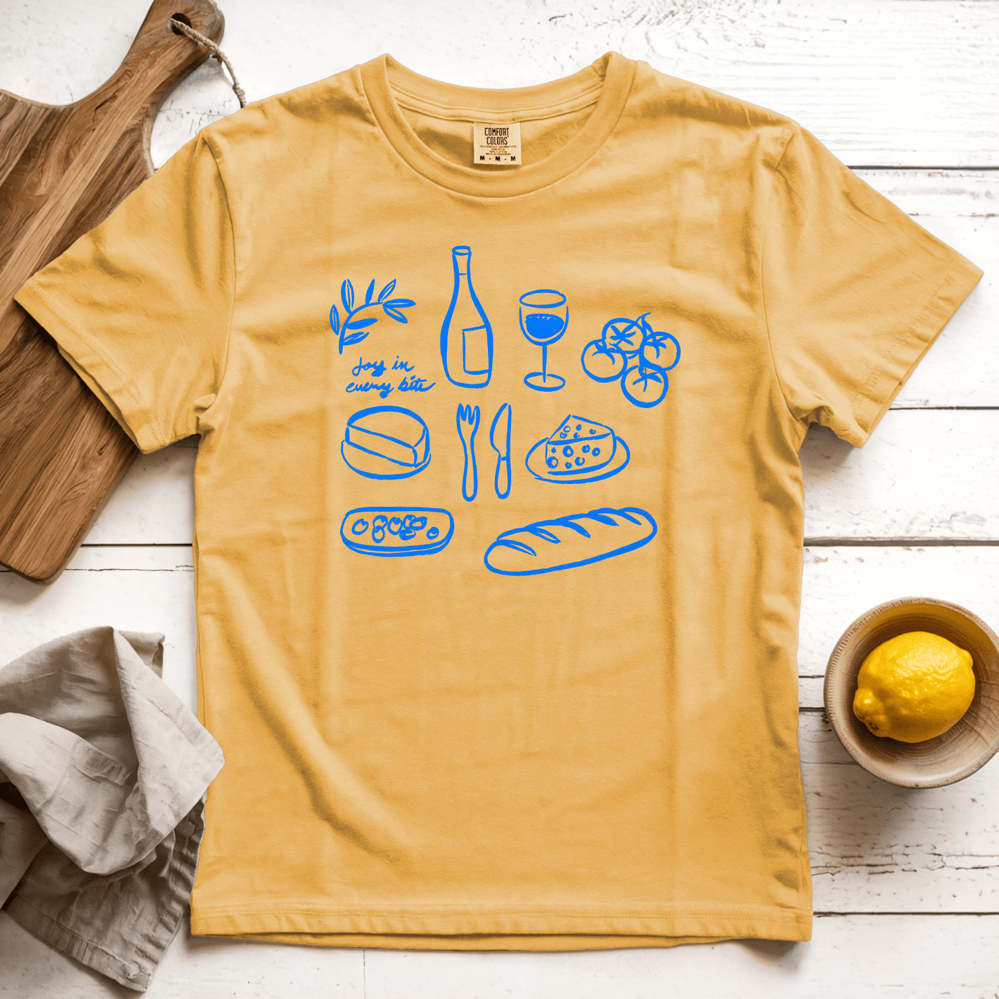T-Shirt Mustard / S Joy in Every Bite
