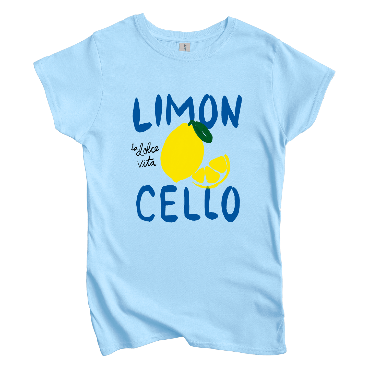 T-Shirt S / Light Blue Lemon Cello Women's Tee