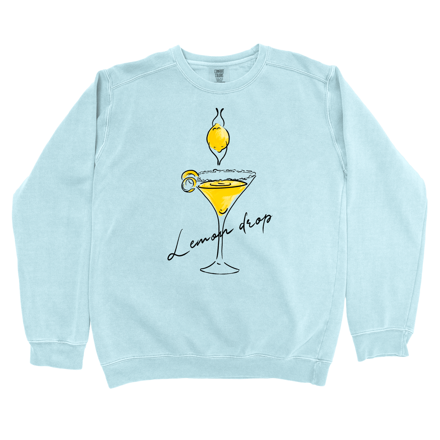 Sweatshirt Chambray / S Lemon Drop: Micro Barbi Sweatshirt
