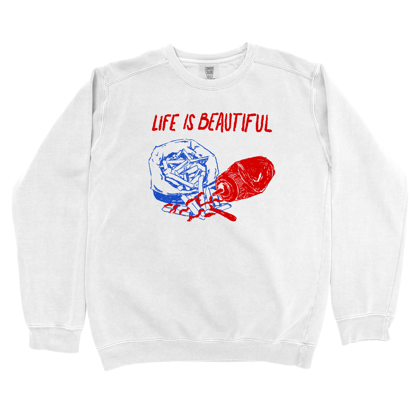 T-Shirts White / S Life is Beautiful: Rusted Work Sweatshirt