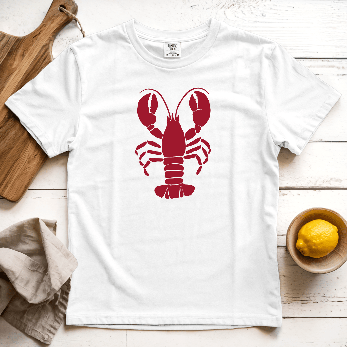 T-Shirt White / S Lobster