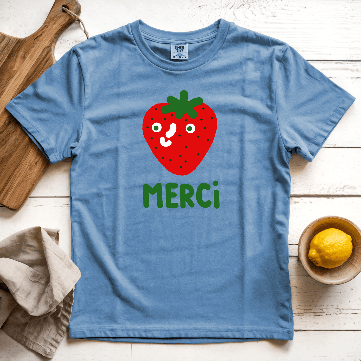 T-Shirt Blue Jean / S Merci: Longoland