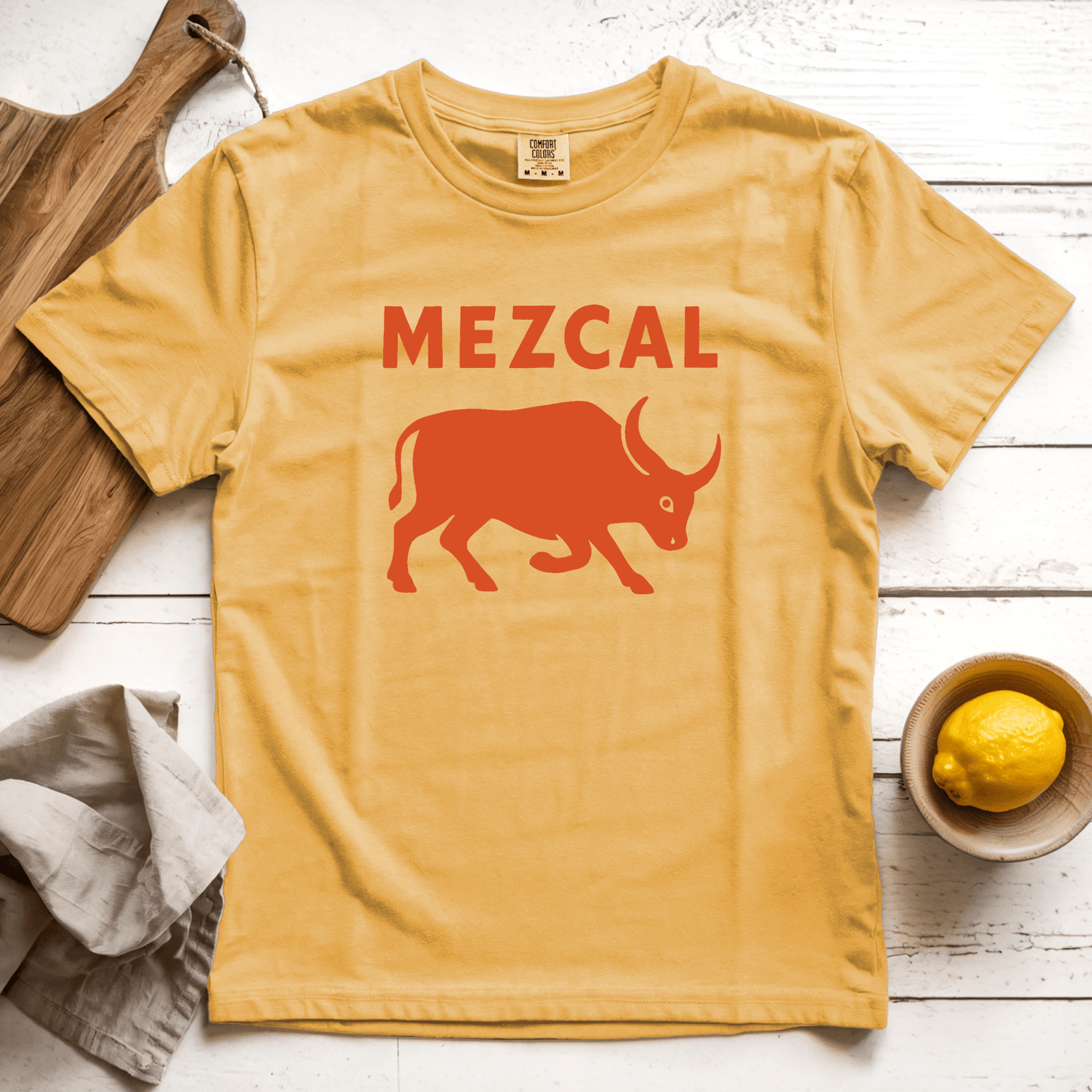 T-Shirt Mustard / S Mezcal Bull