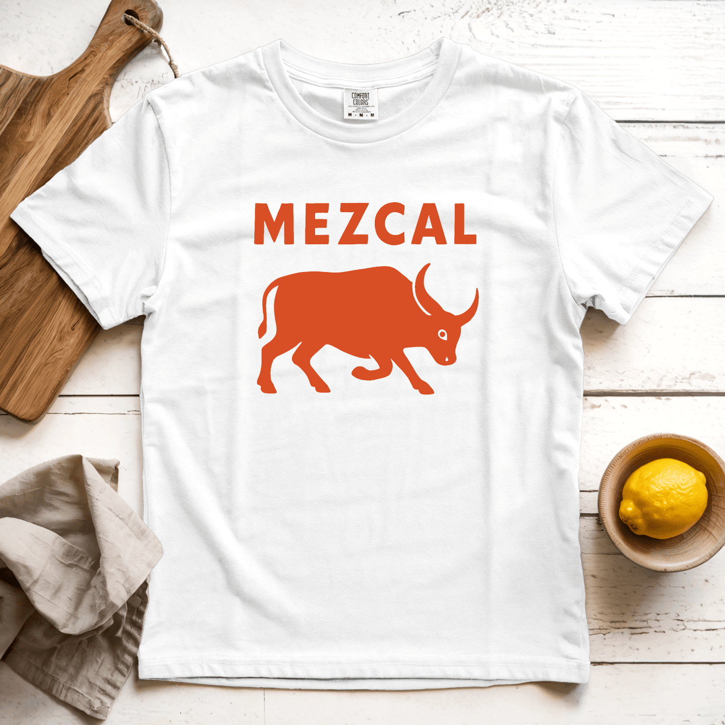 T-Shirt White / S Mezcal Bull