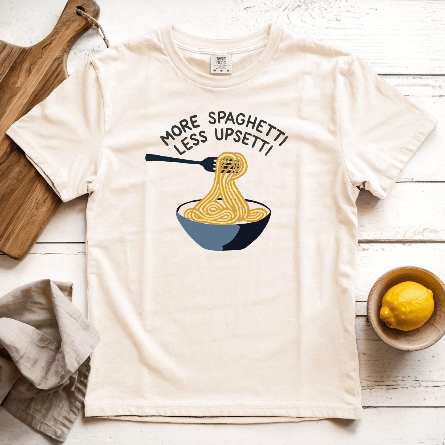T-Shirt Ivory / S More Spaghetti Less Upsetti