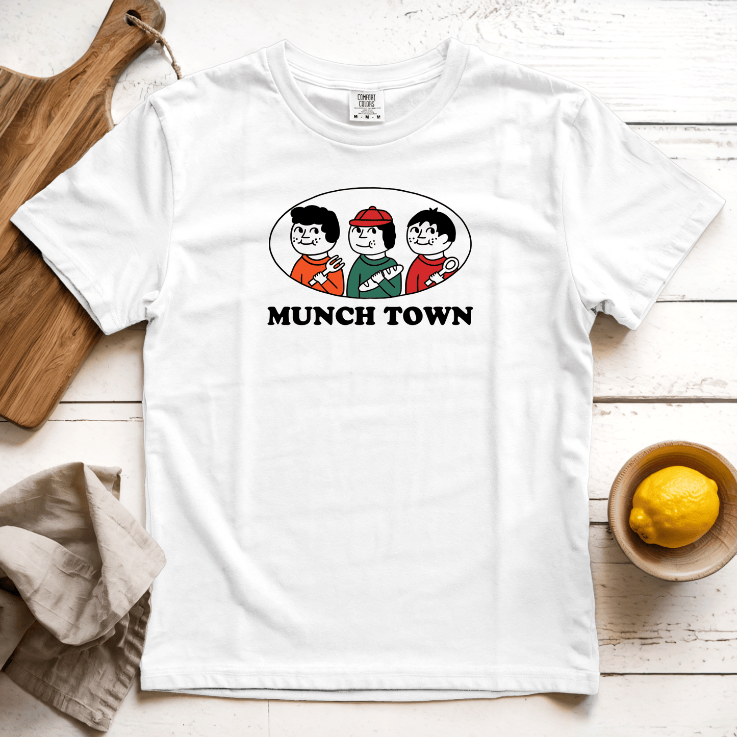 T-Shirts White / S Munch Town: Sae Karepe