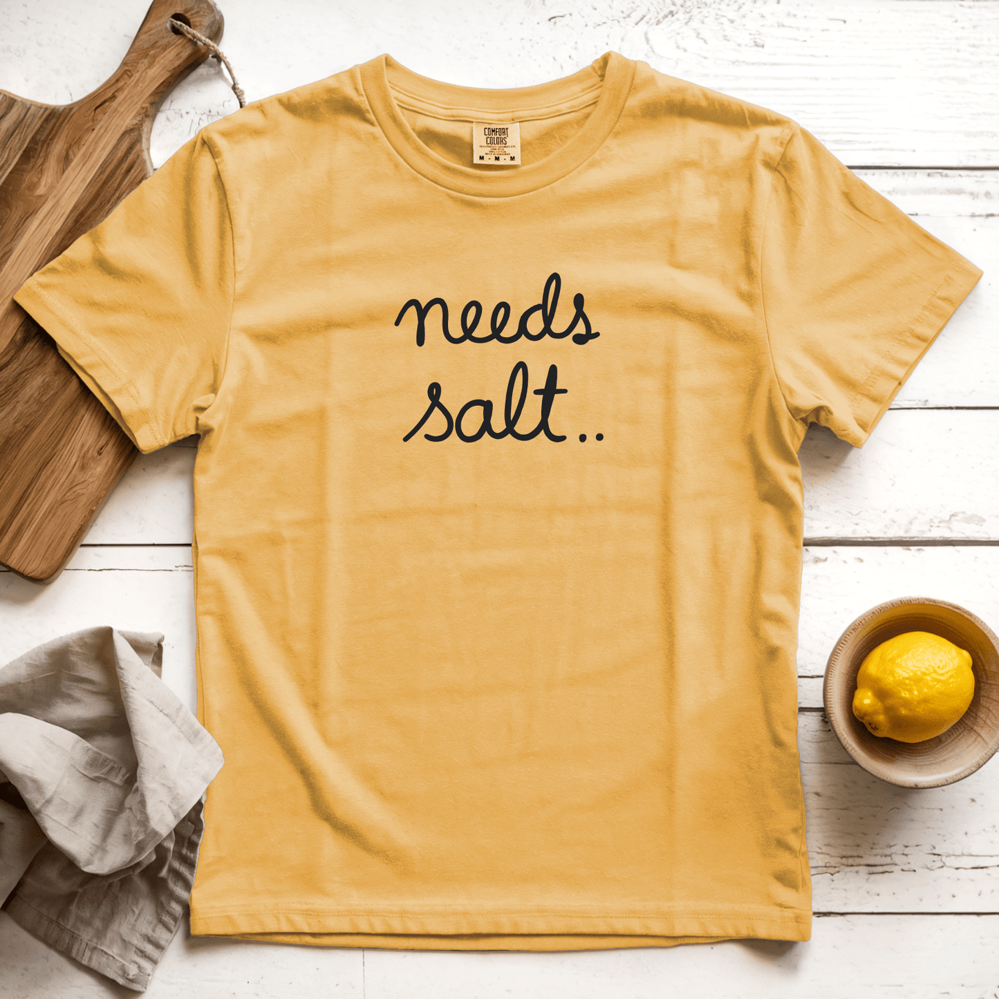 T-Shirt Mustard / S Needs Salt
