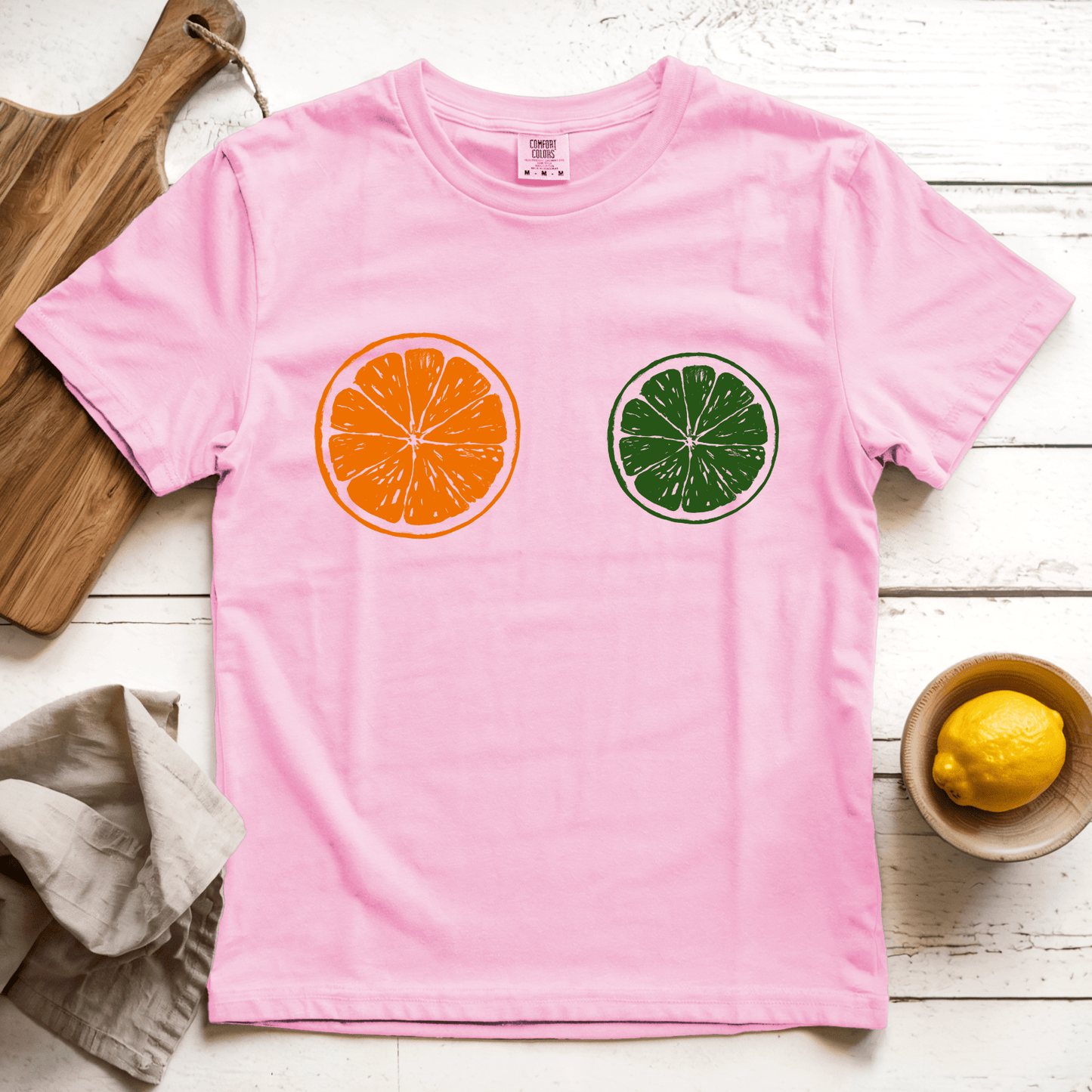 T-Shirt Blossom / S Orange Lime: LaeMab
