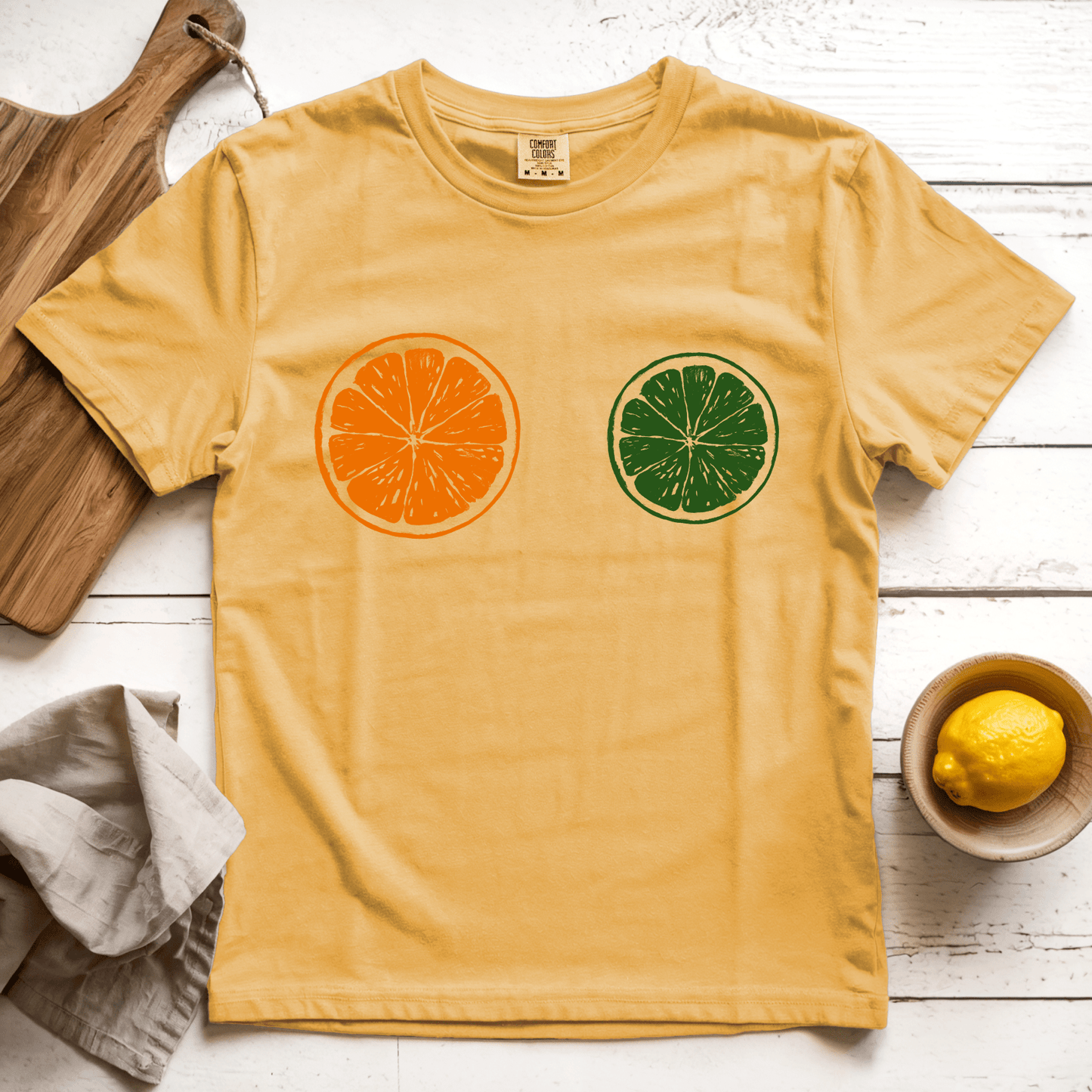 T-Shirt Mustard / S Orange Lime: LaeMab