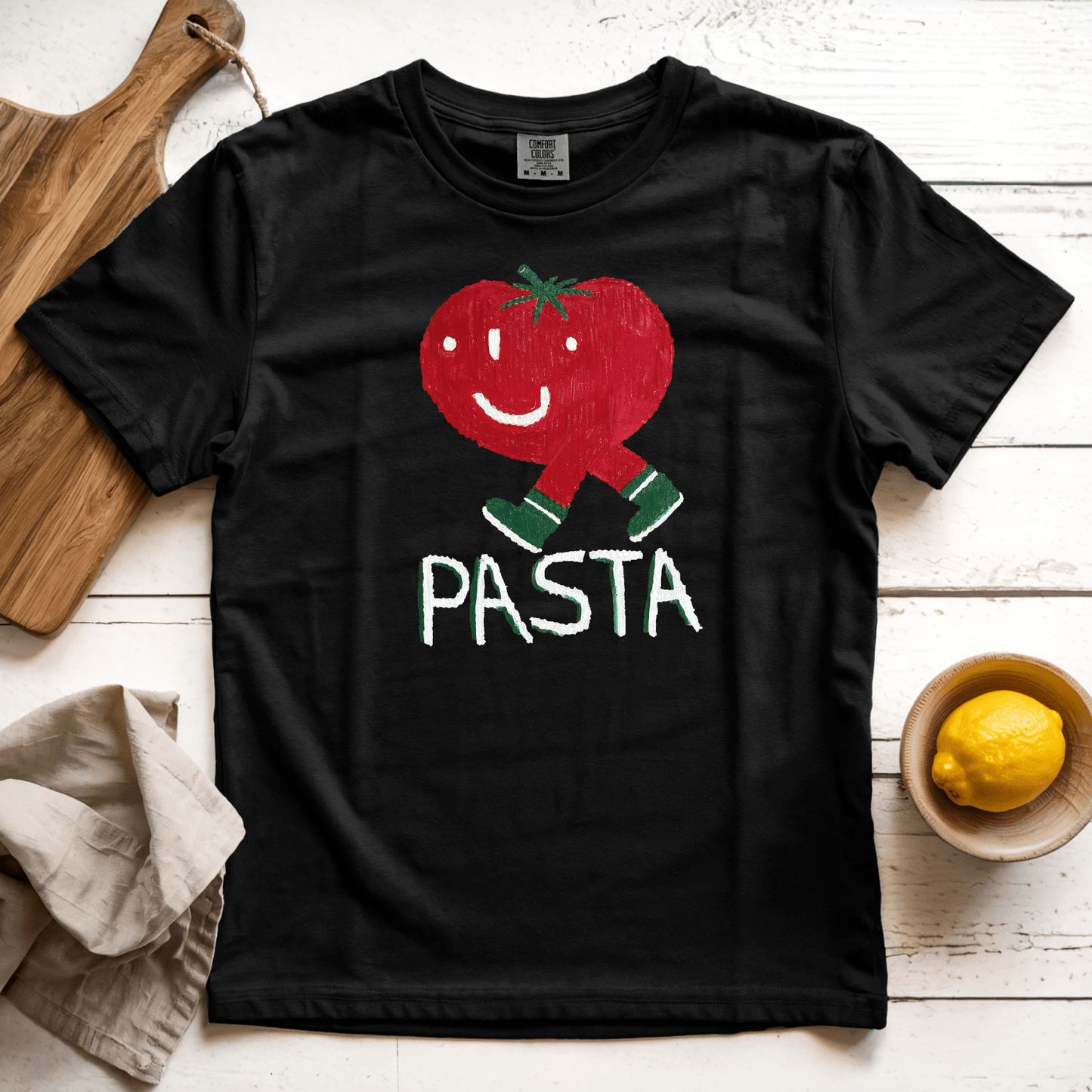 T-Shirt Black / S Pasta: Longoland