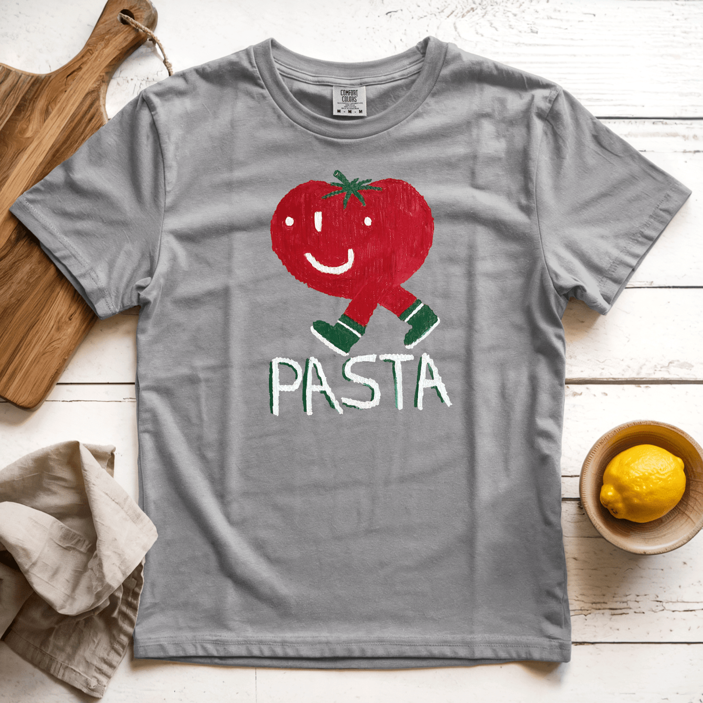 T-Shirt Grey / S Pasta: Longoland