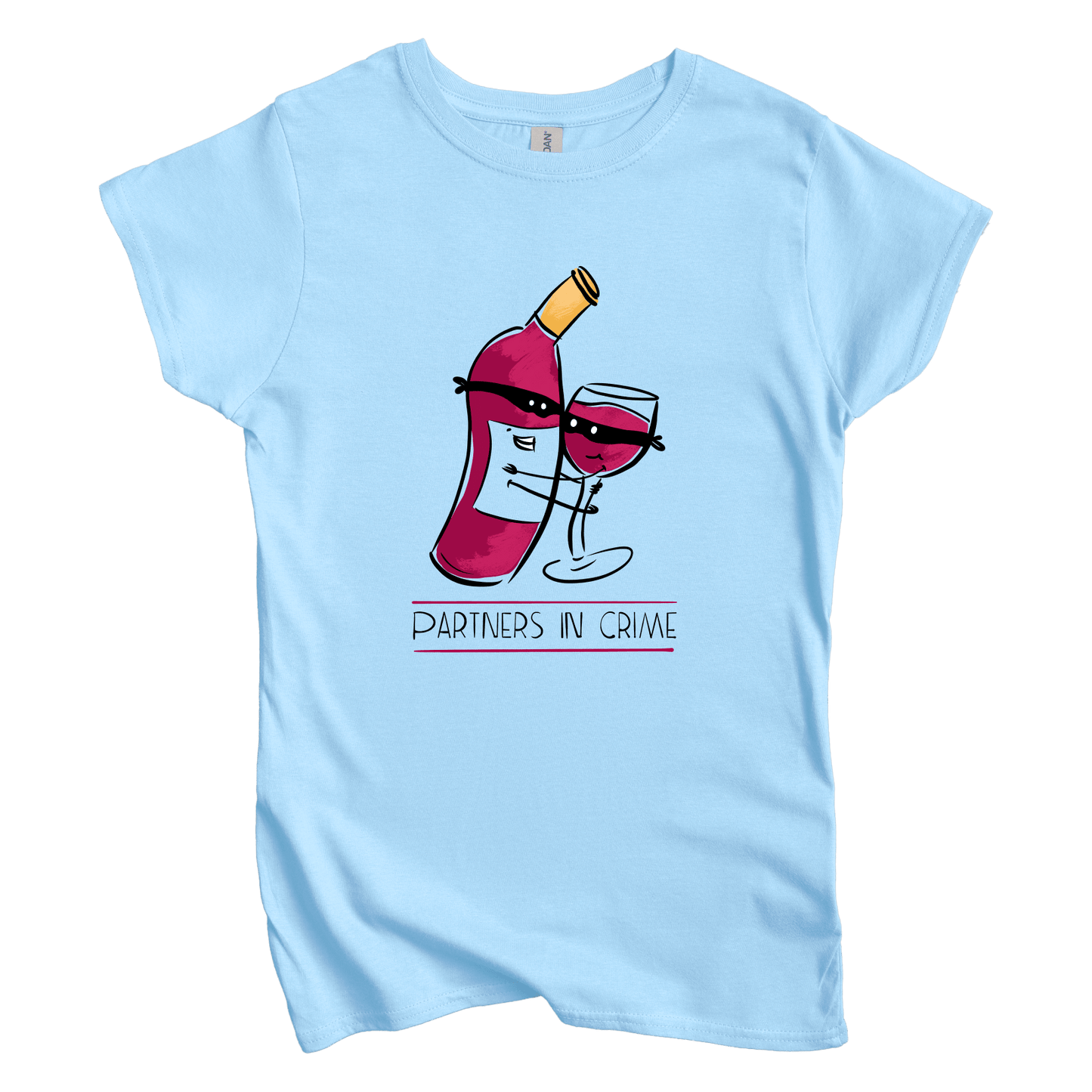 T-Shirt S / Light Blue Pasta Wine: Micro Barbi Women's Tee