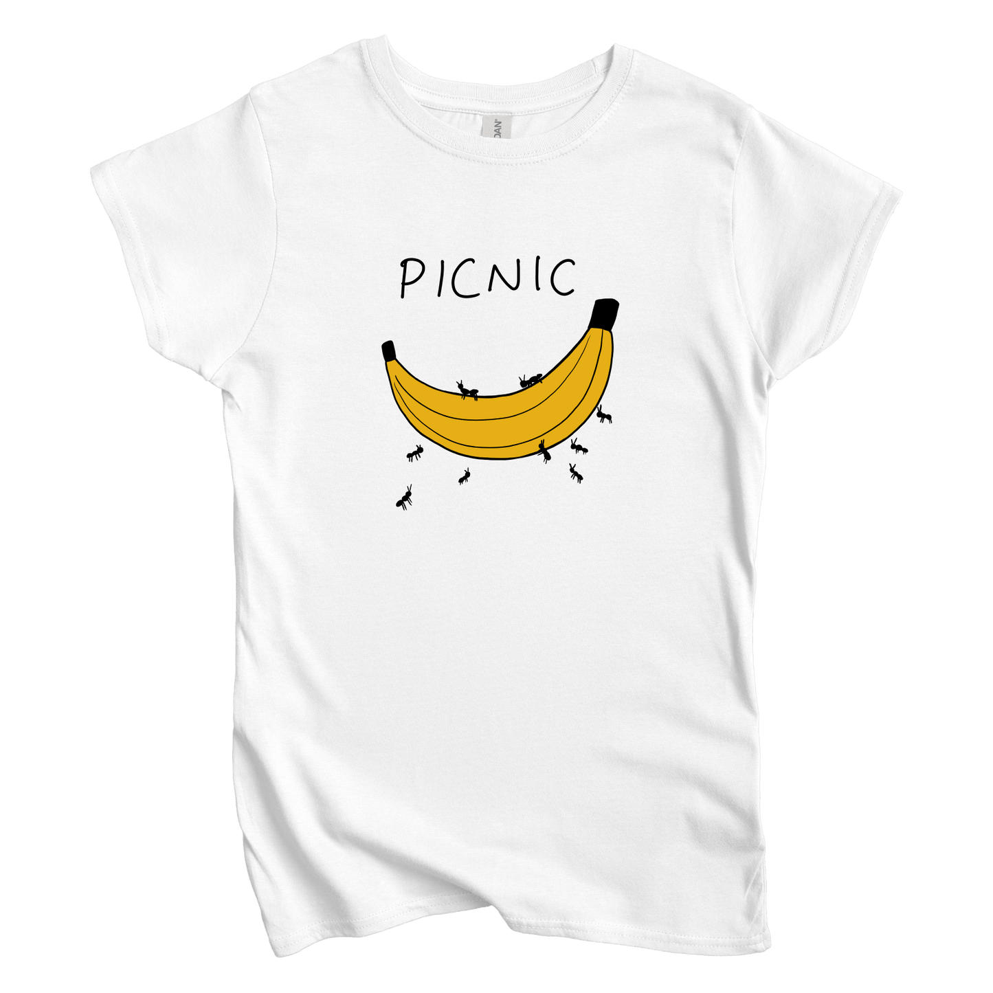 T-Shirts S / White Picnic: Woblylines Women's Tee