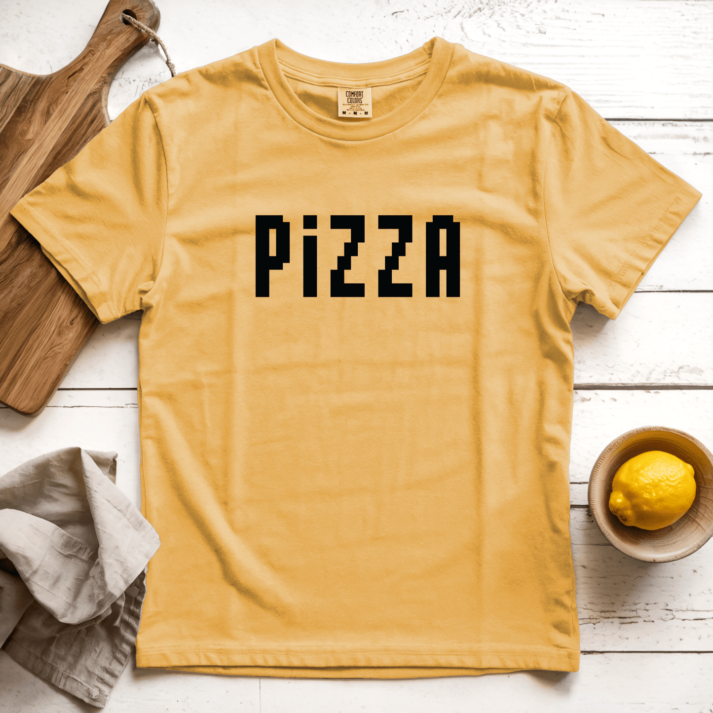 T-Shirt Mustard / S Pizza