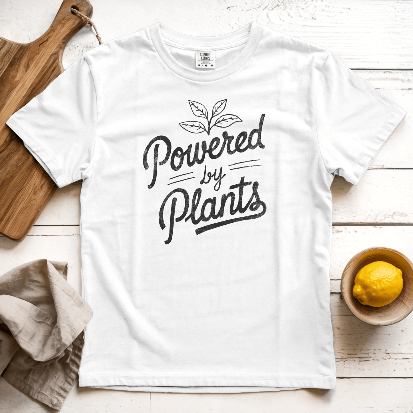 T-Shirt White / S Powered by Plants