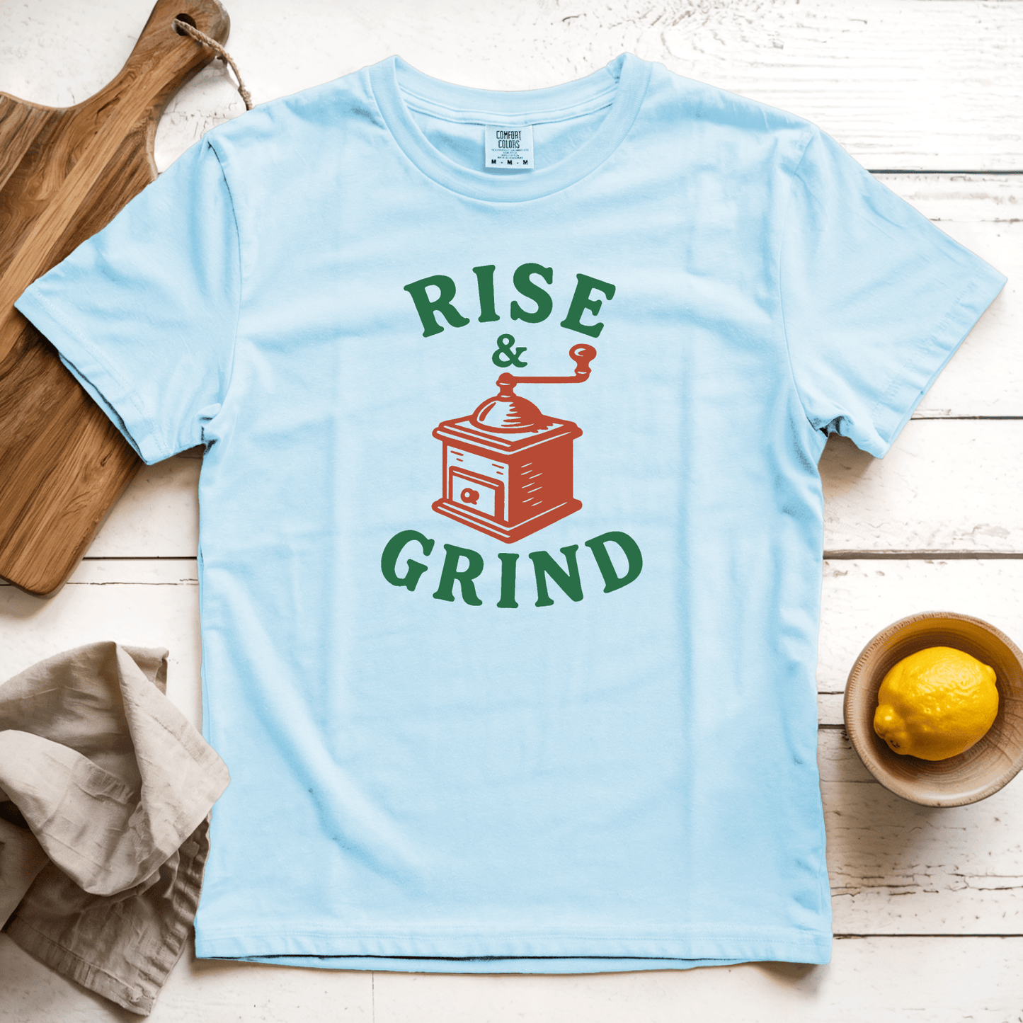 T-Shirt Chambray / S Rise and Grind