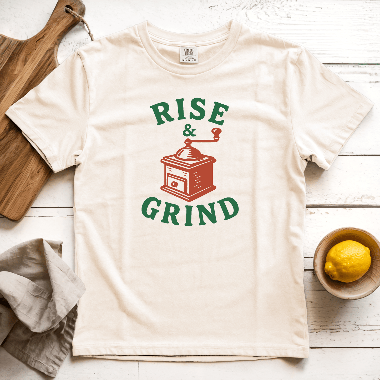 T-Shirt Ivory / S Rise and Grind