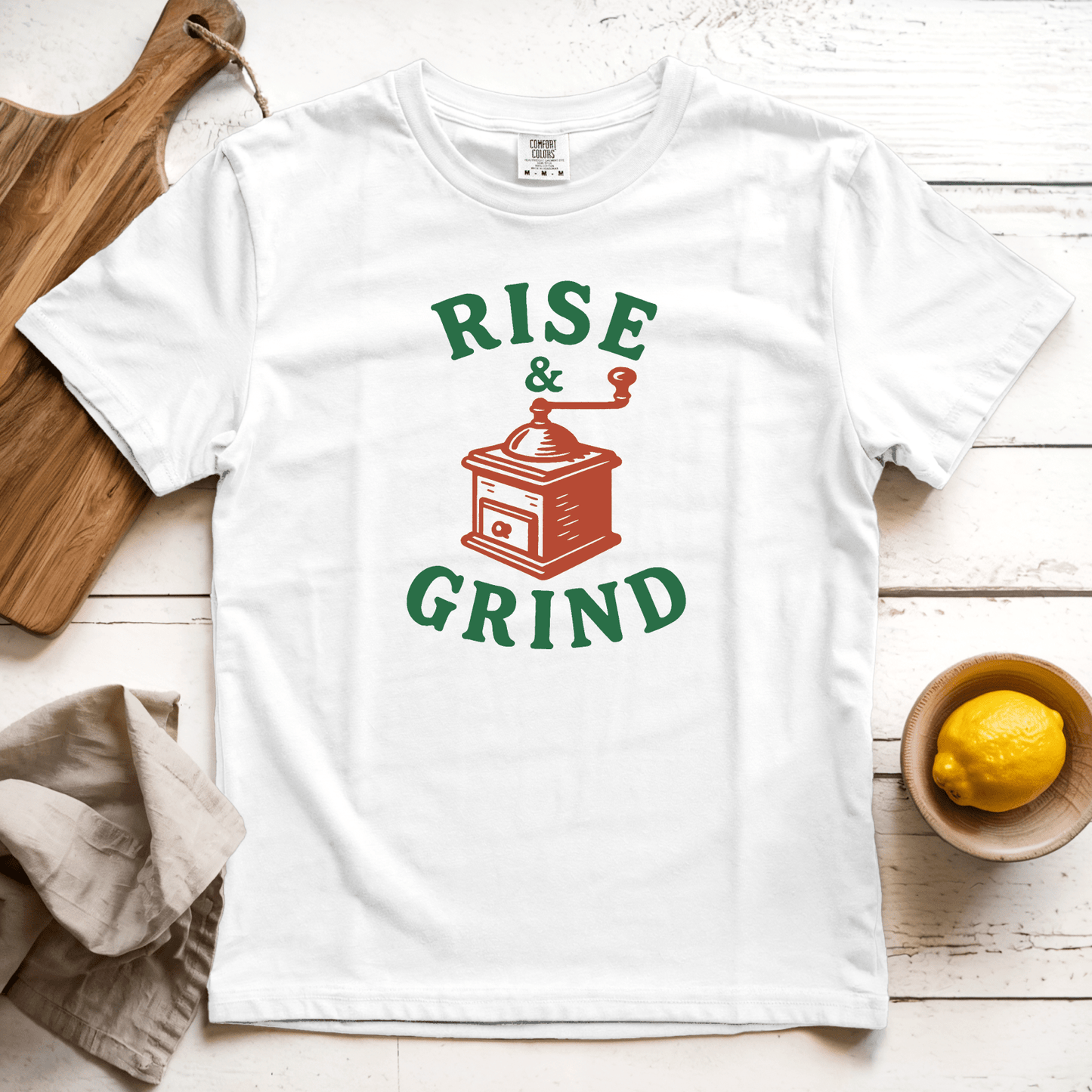 T-Shirt White / S Rise and Grind