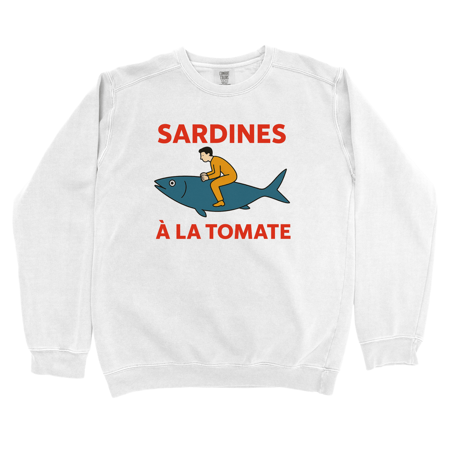 Sweatshirt White / S Sardines A La Tomata Sweatshirt