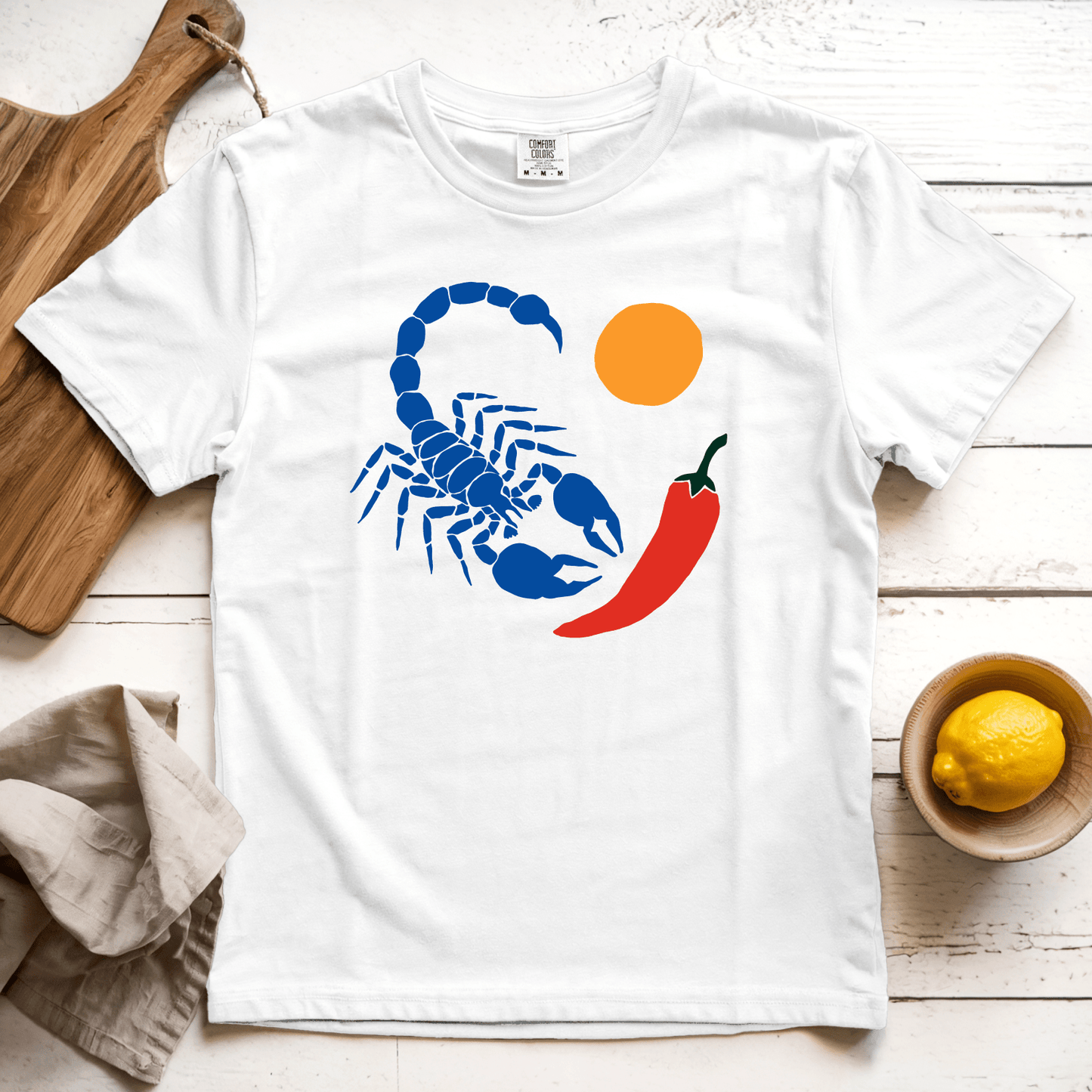 T-Shirt White / S Scorpion Chili Sun