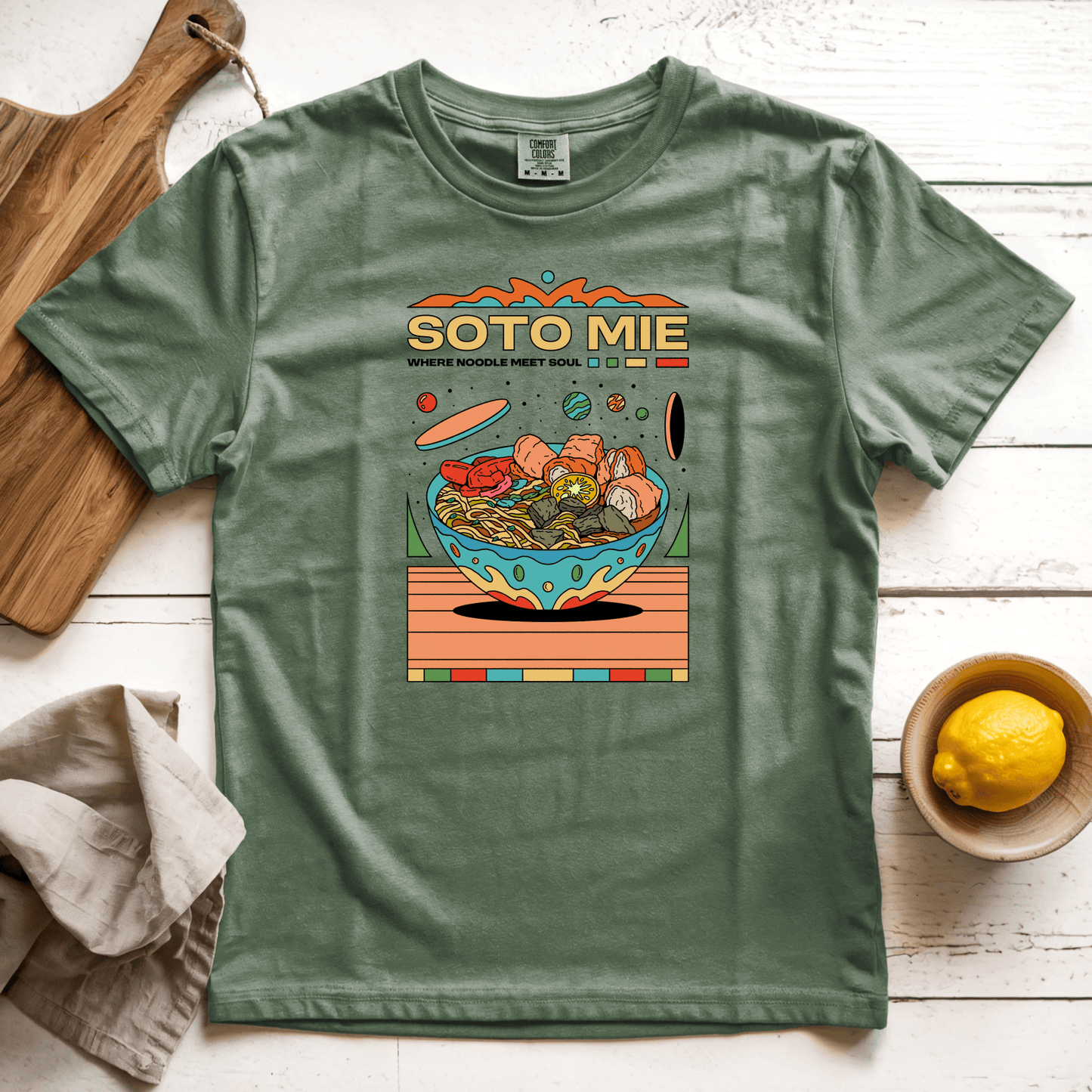 T-Shirts Moss / S Soto Mie: Galih Putra
