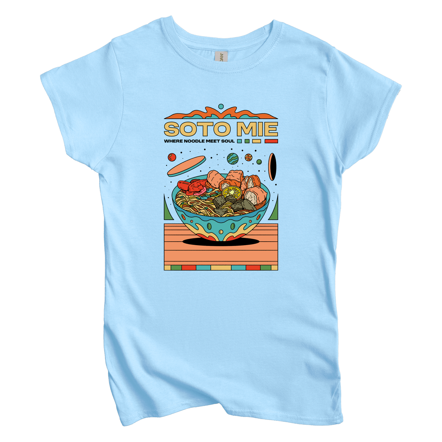 T-Shirts S / Light Blue Soto Mie: Galih Putra Women's Tee