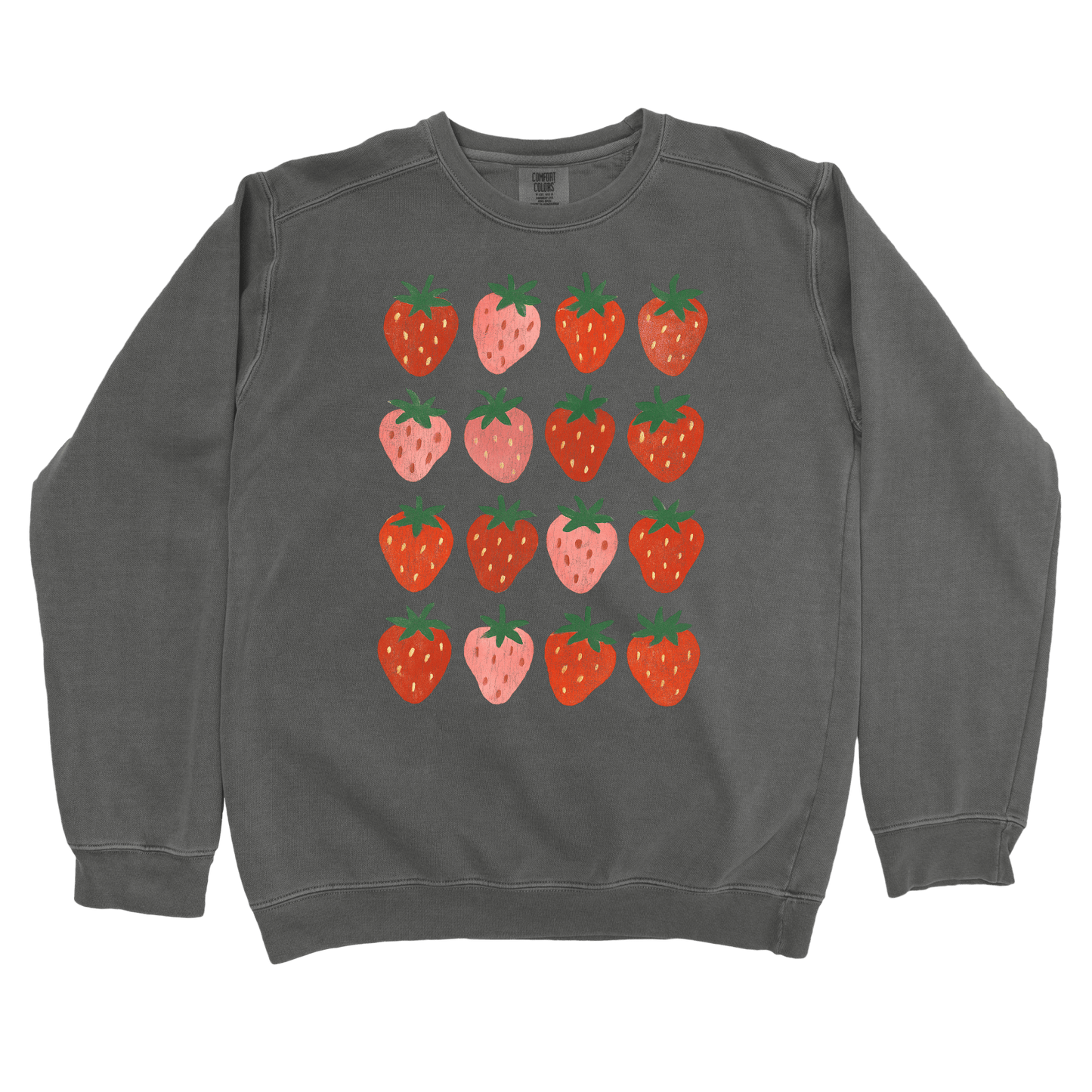 Sweatshirt Pepper / S Strawberry Grid Sweatshirt