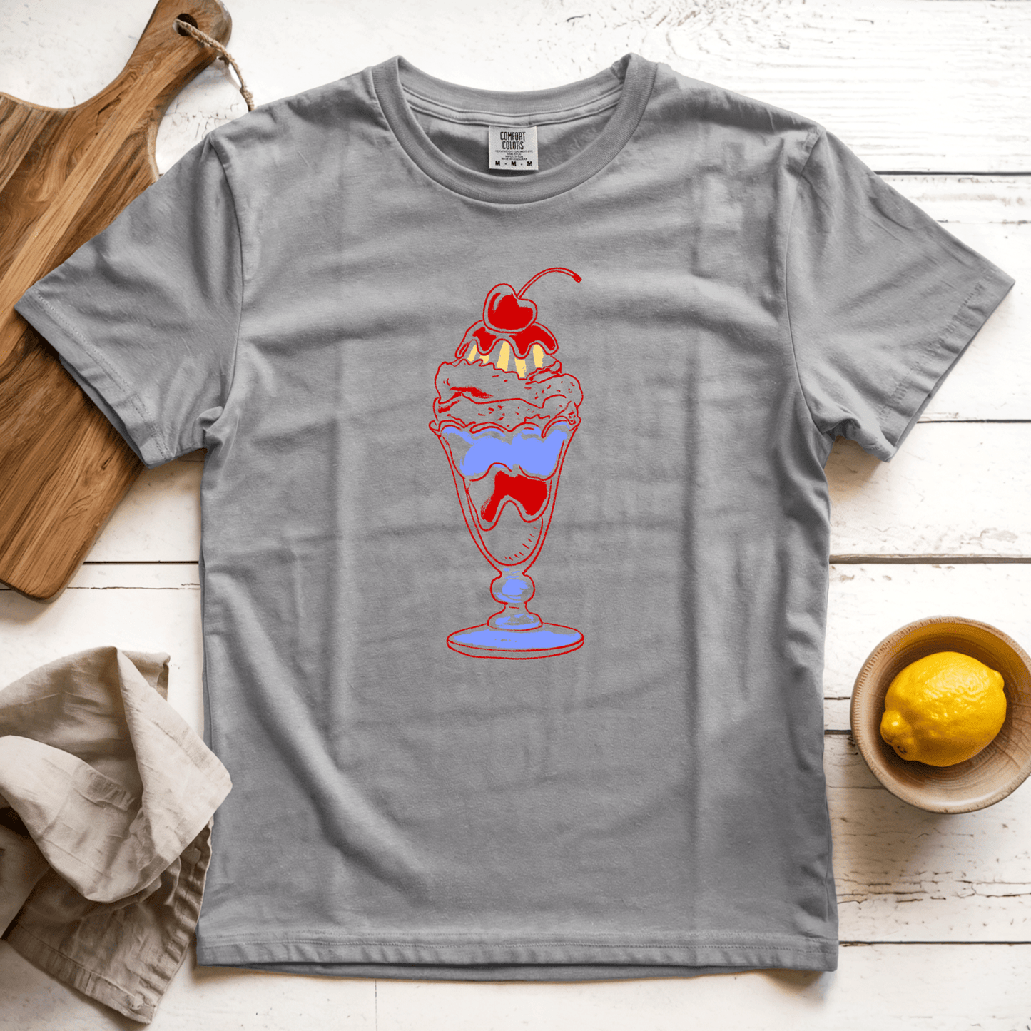 T-Shirt Grey / S Sundae: LaeMab