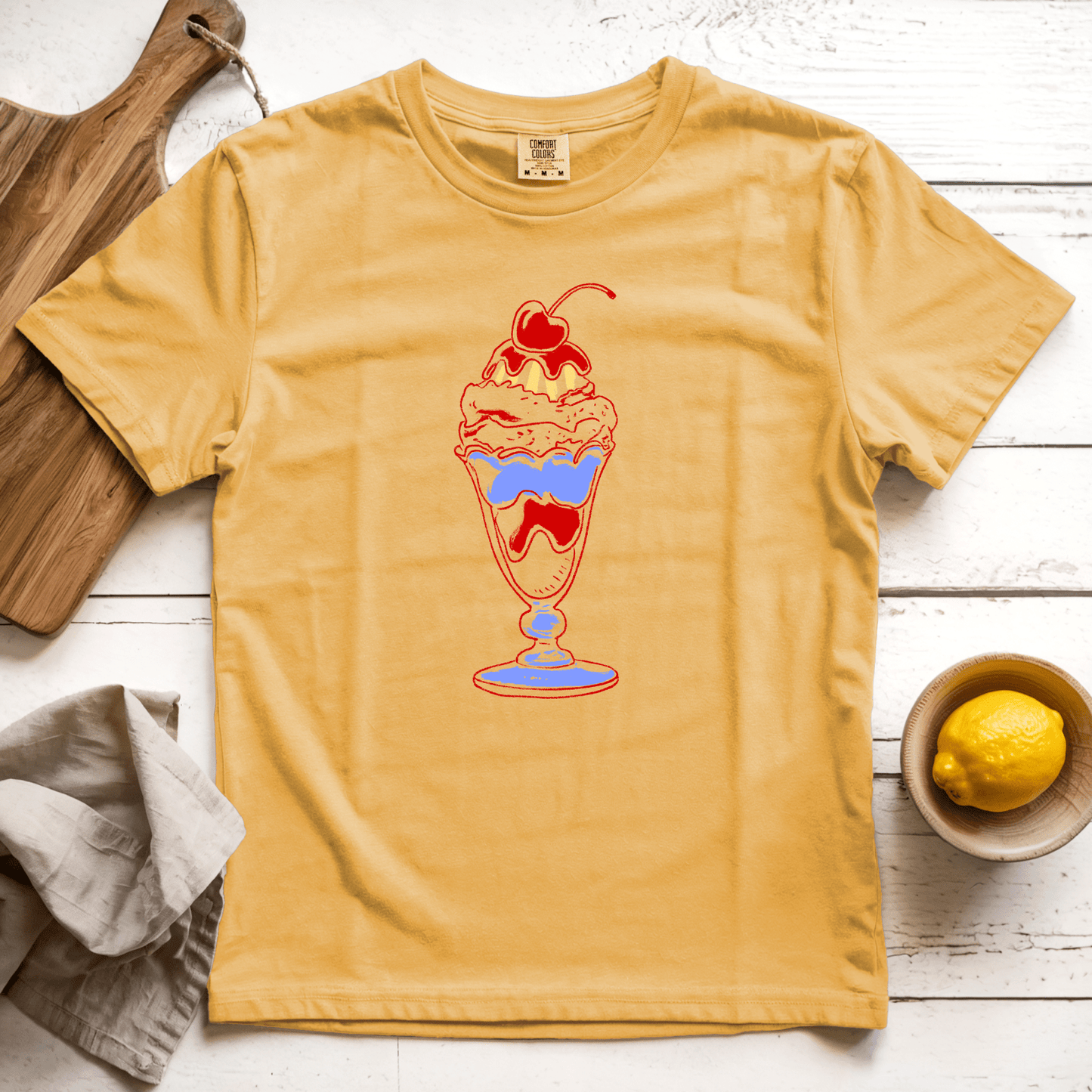 T-Shirt Mustard / S Sundae: LaeMab