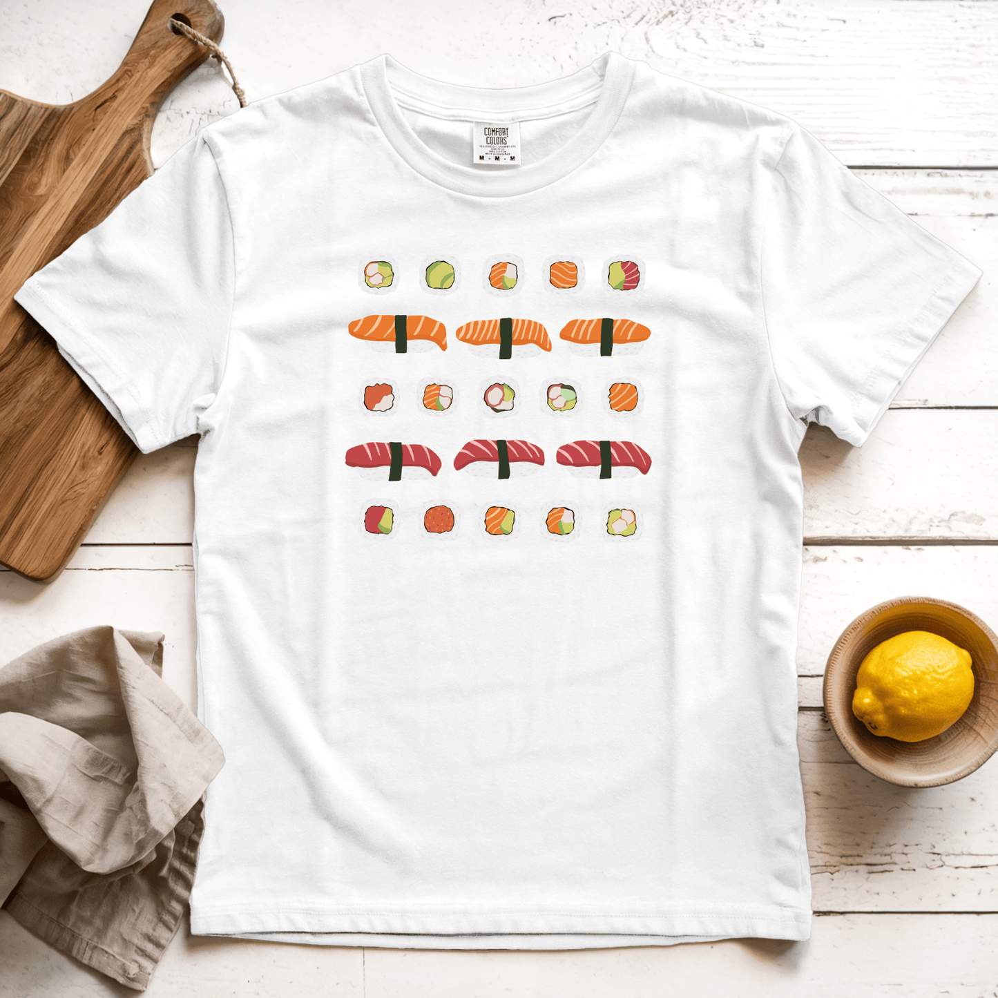 T-Shirts White / S Sushi