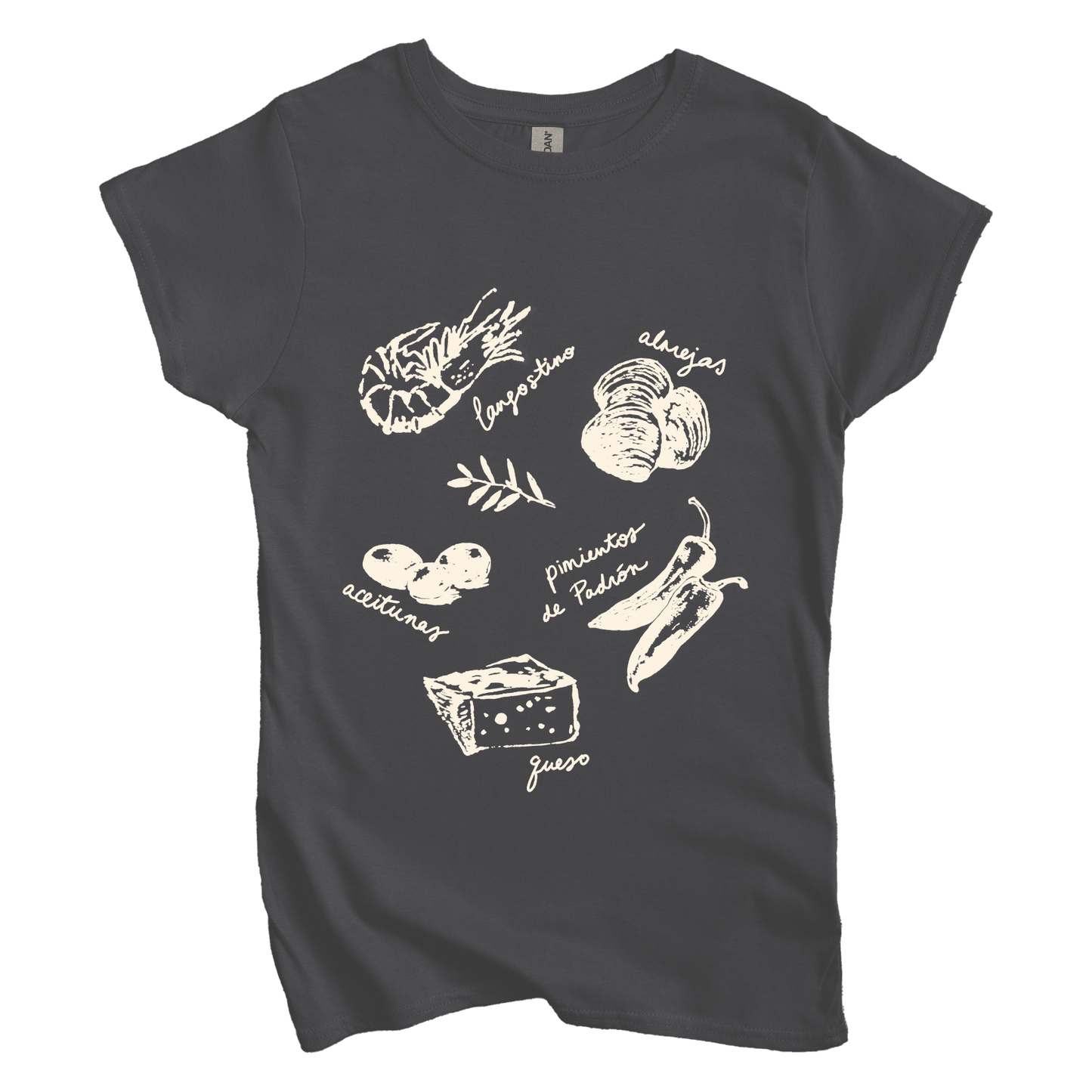 T-Shirt M / Charcoal Tapas: LaeMab Women's Tee