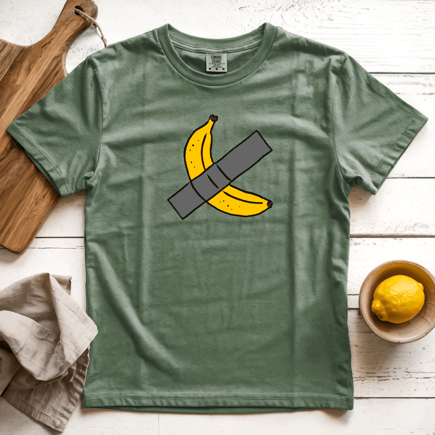 T-Shirt Moss / S Taped Banana