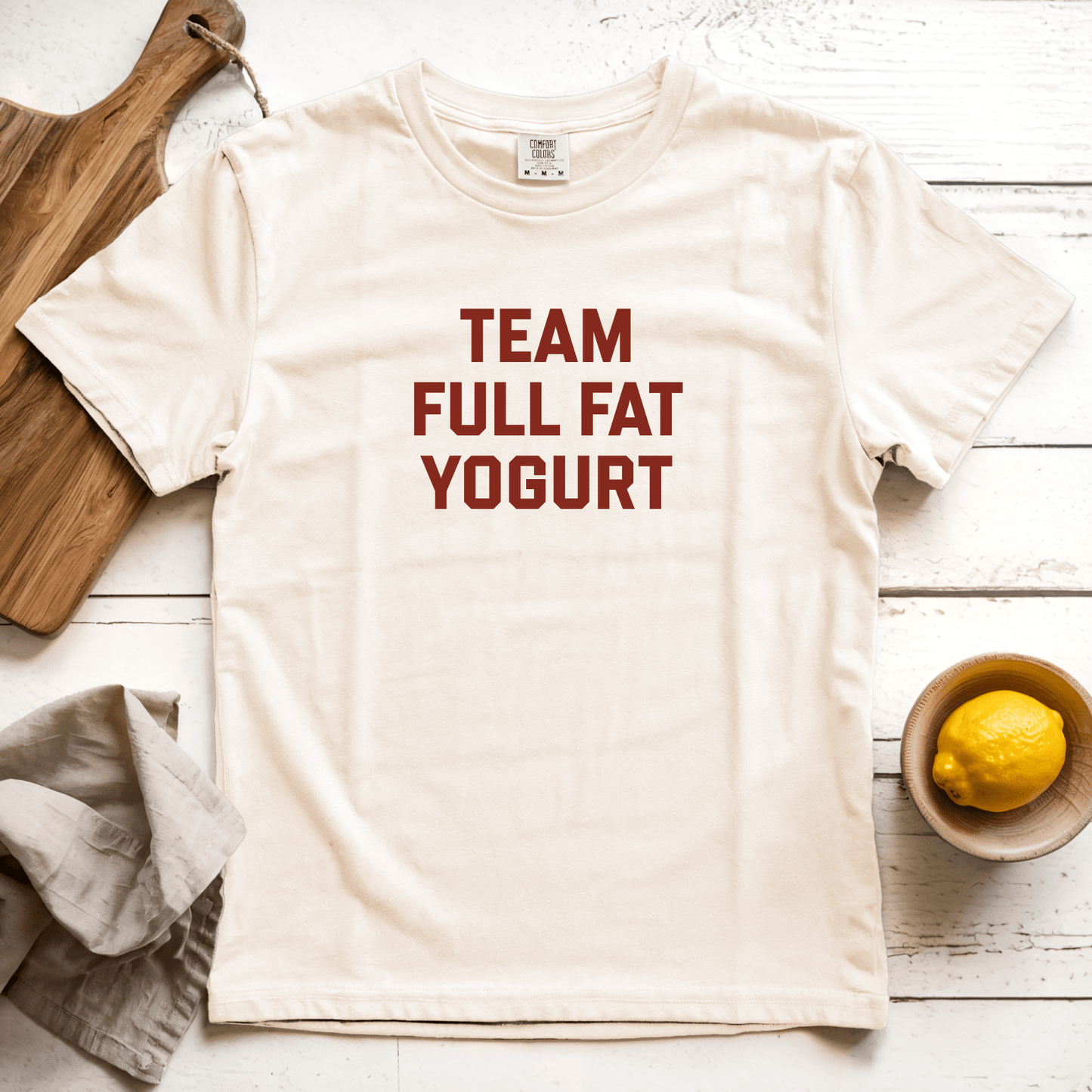 T-Shirt Ivory / S Team Full Fat Yogurt