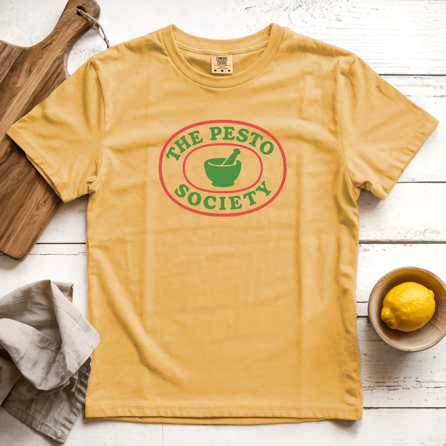 T-Shirt Mustard / S The Pesto Society