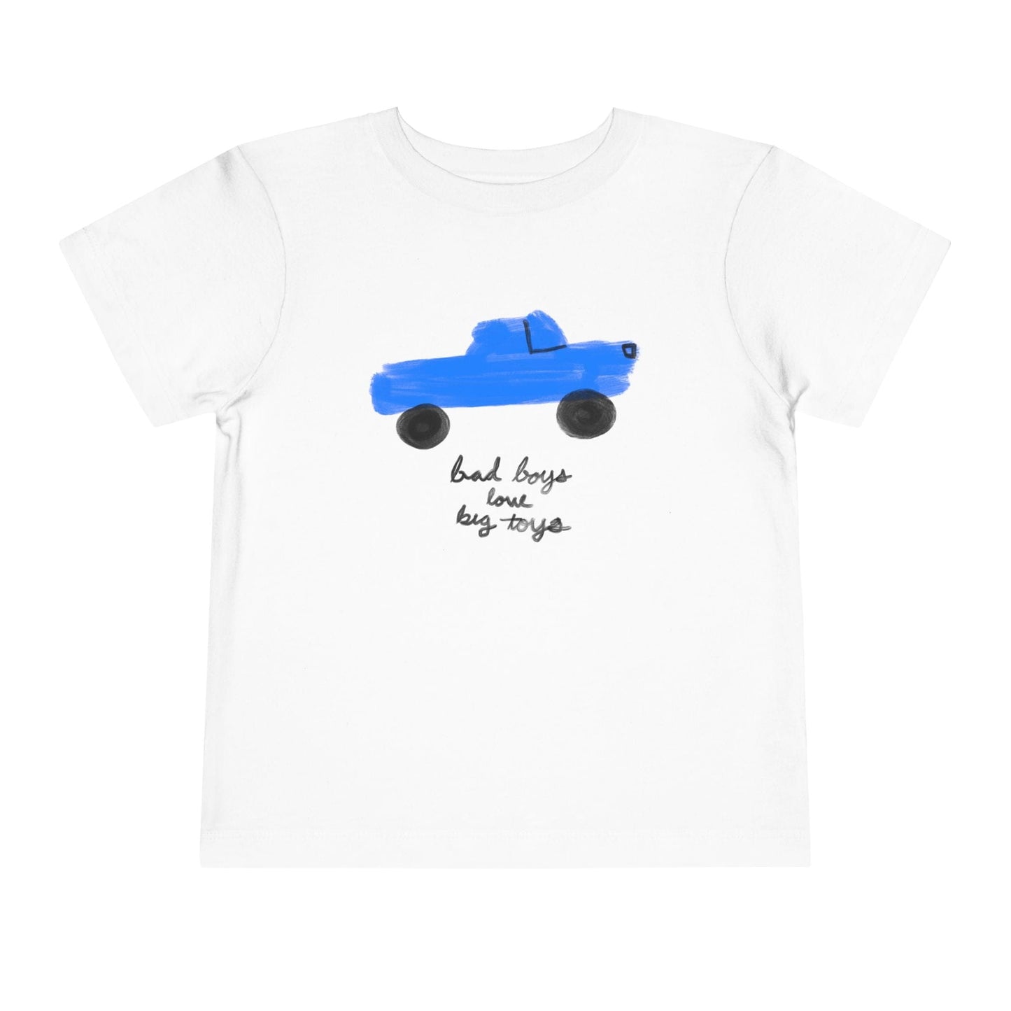 Kids clothes White / 2T Toddler Bad Boys Love Big Toys T-Shirt