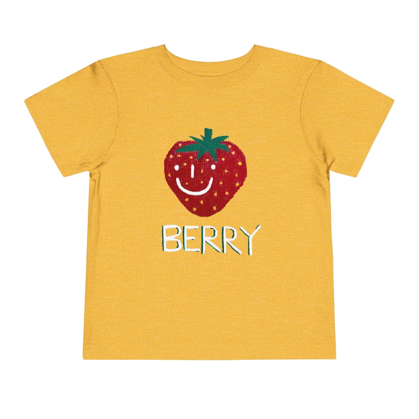 Kids clothes Heather Yellow Gold / 2T Toddler Berry T-Shirt