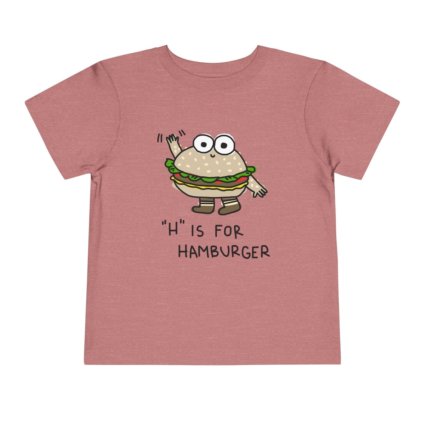 Kids clothes Heather Mauve / 2T Toddler H is for Hamburger: Longoland