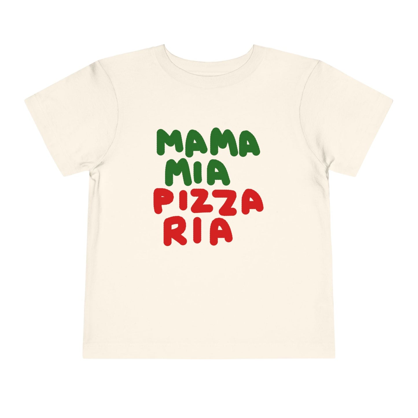 Kids clothes Natural / 2T Toddler Mama Mia Pizza Ria T-Shirt
