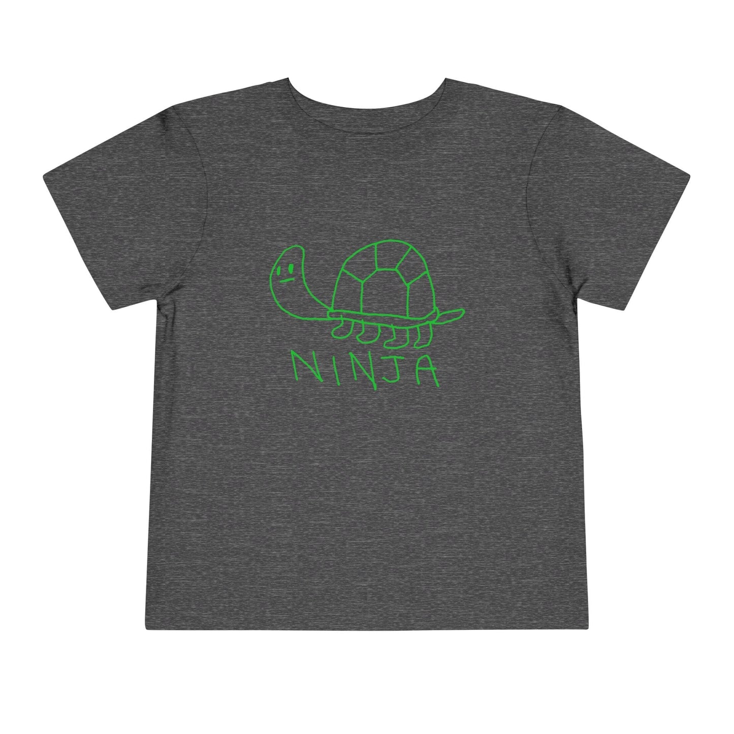 Kids clothes Dark Heather Grey / 2T Toddler Ninja T-Shirt