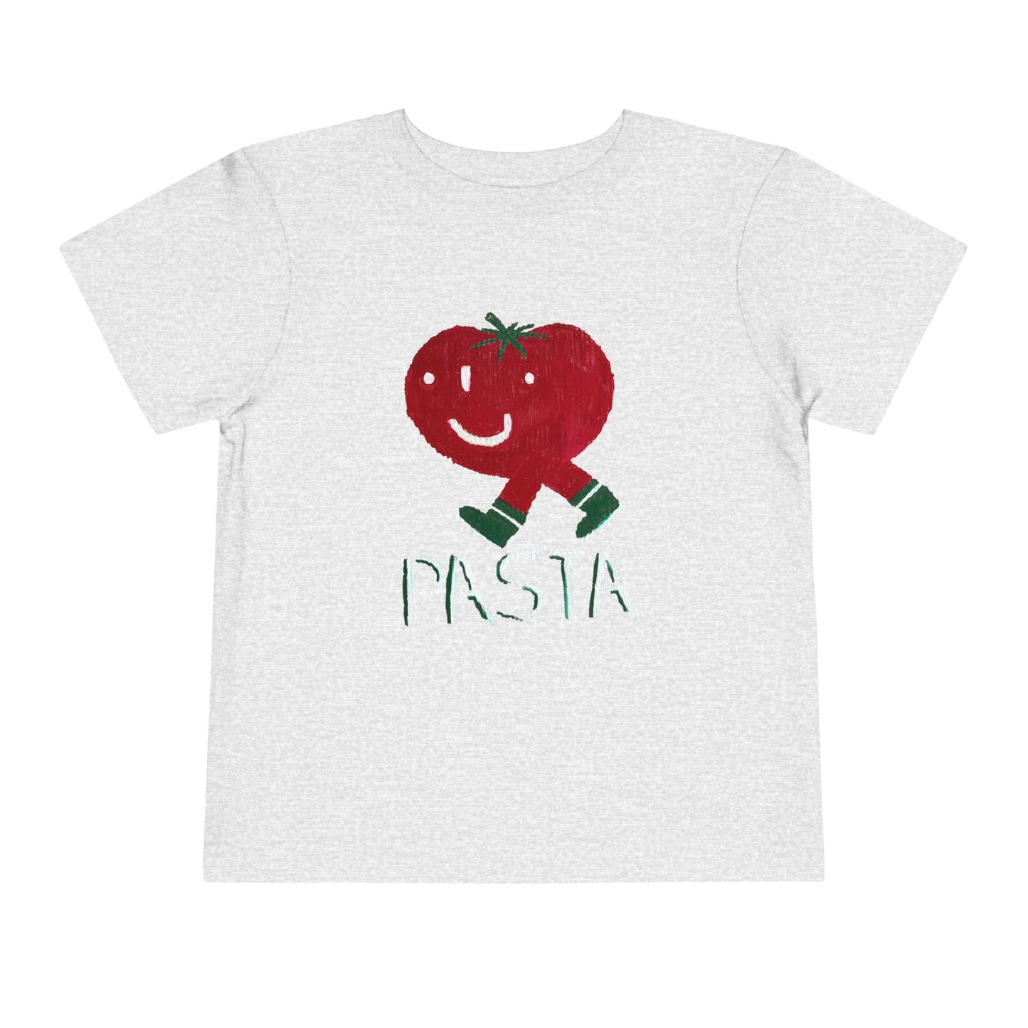 Kids clothes Athletic Heather / 2T Toddler Pasta T-Shirt