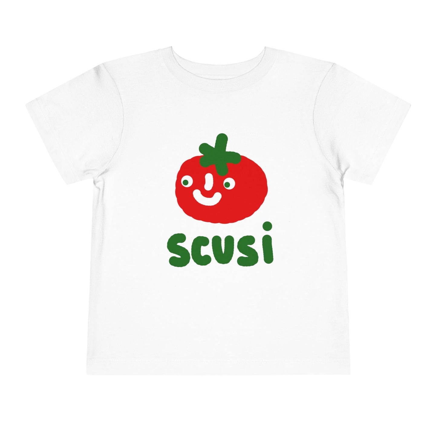 Kids clothes 2T / White Toddler Scusi Tomato T-Shirt