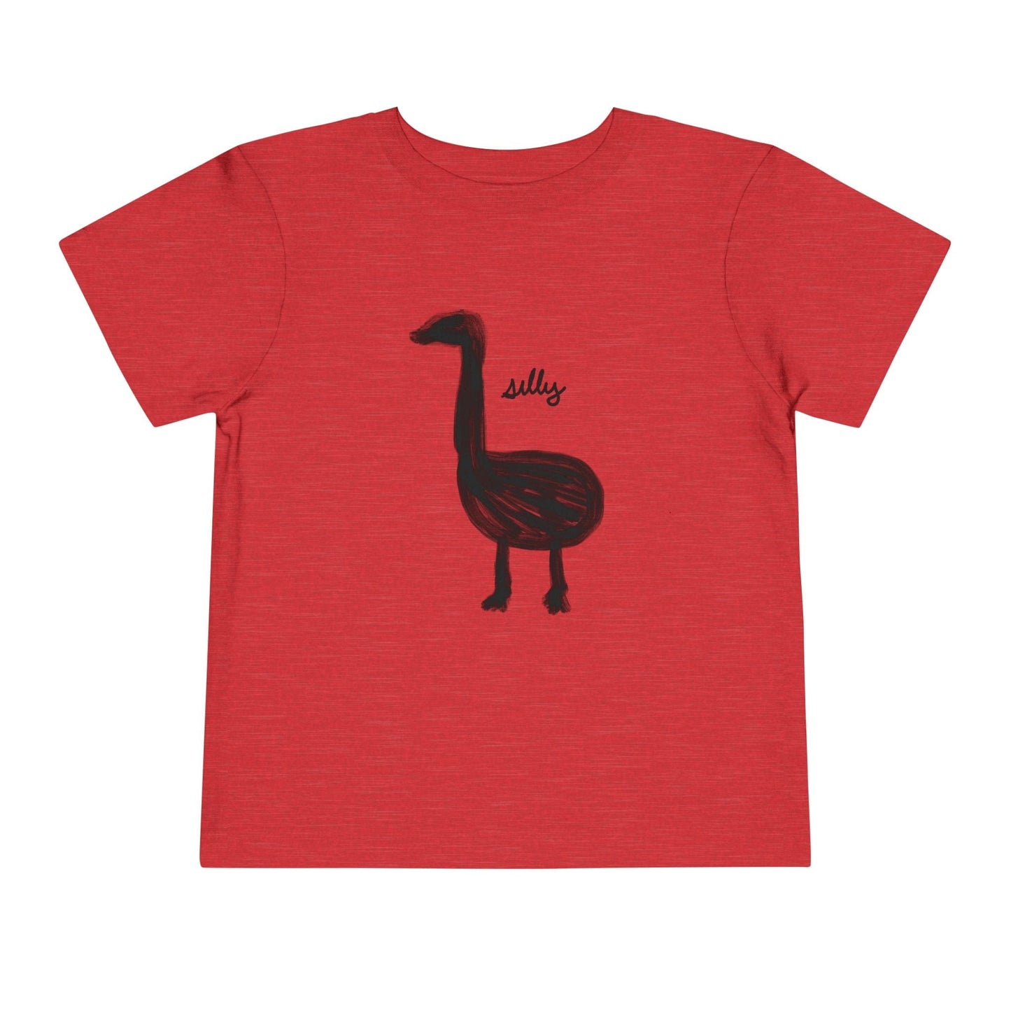 Kids clothes Heather Red / 2T Toddler Silly T-Shirt