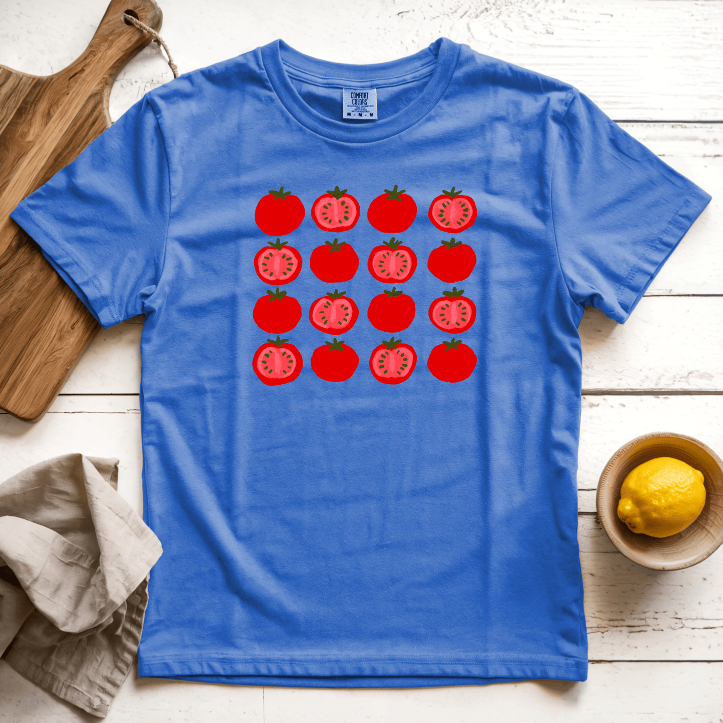 T-Shirt Flo Blue / S Tomato Grid