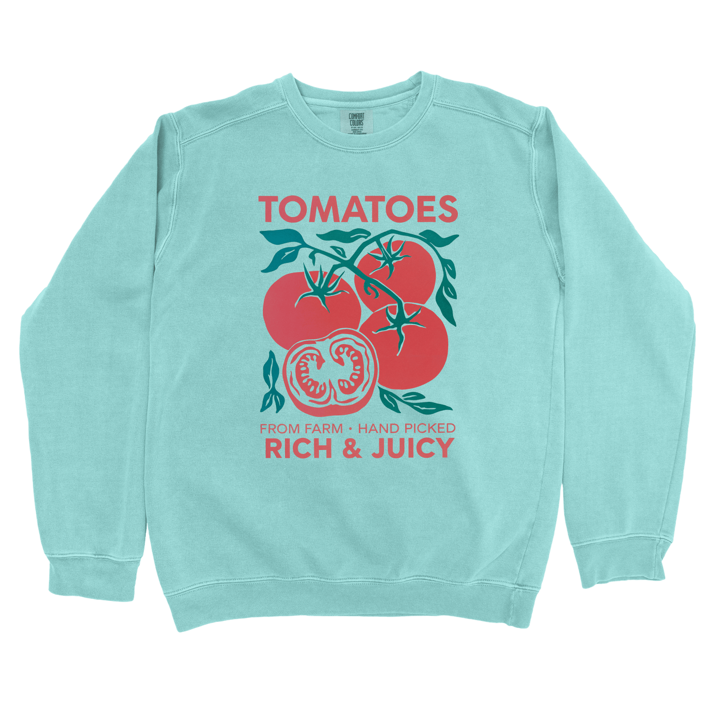 Sweatshirt Chalky Mint / S Tomatoes Rich and Juicy Sweatshirt