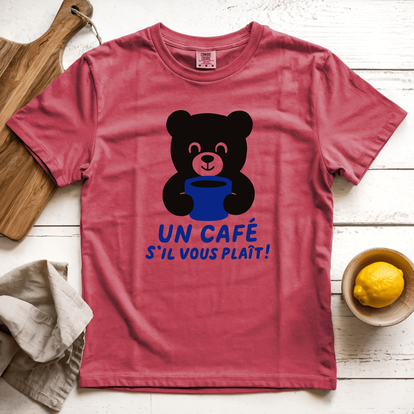 T-Shirt Crimson / S Un café s’il vous plaît