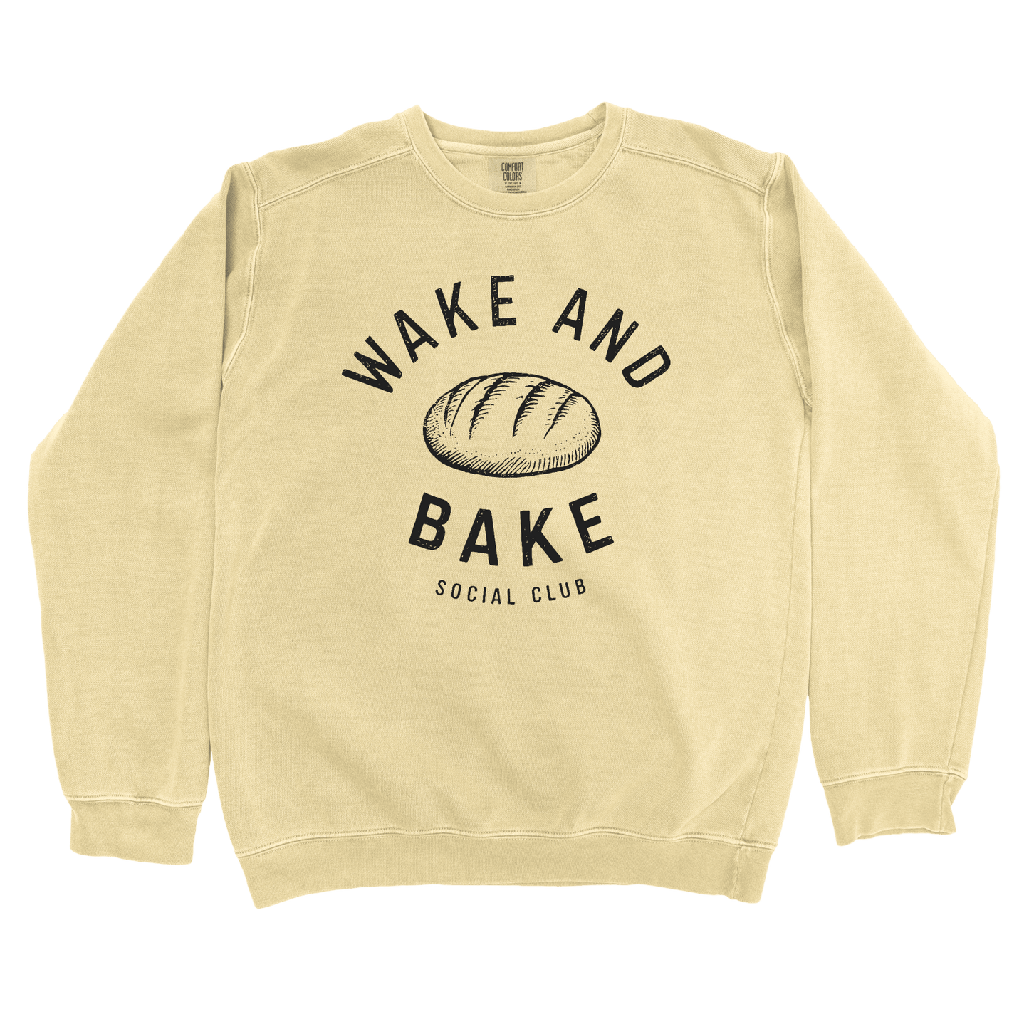 Sweatshirt Butter / S Wake and Bake Social Club Sweatshirt