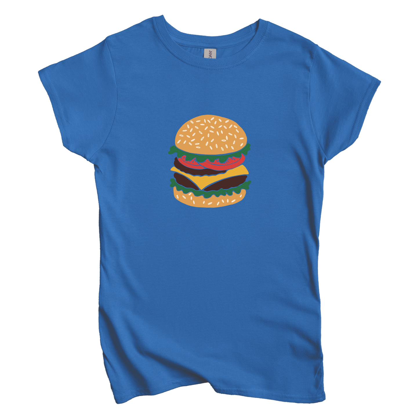 T-Shirt S / Royal Women's Tee Cheeseburger
