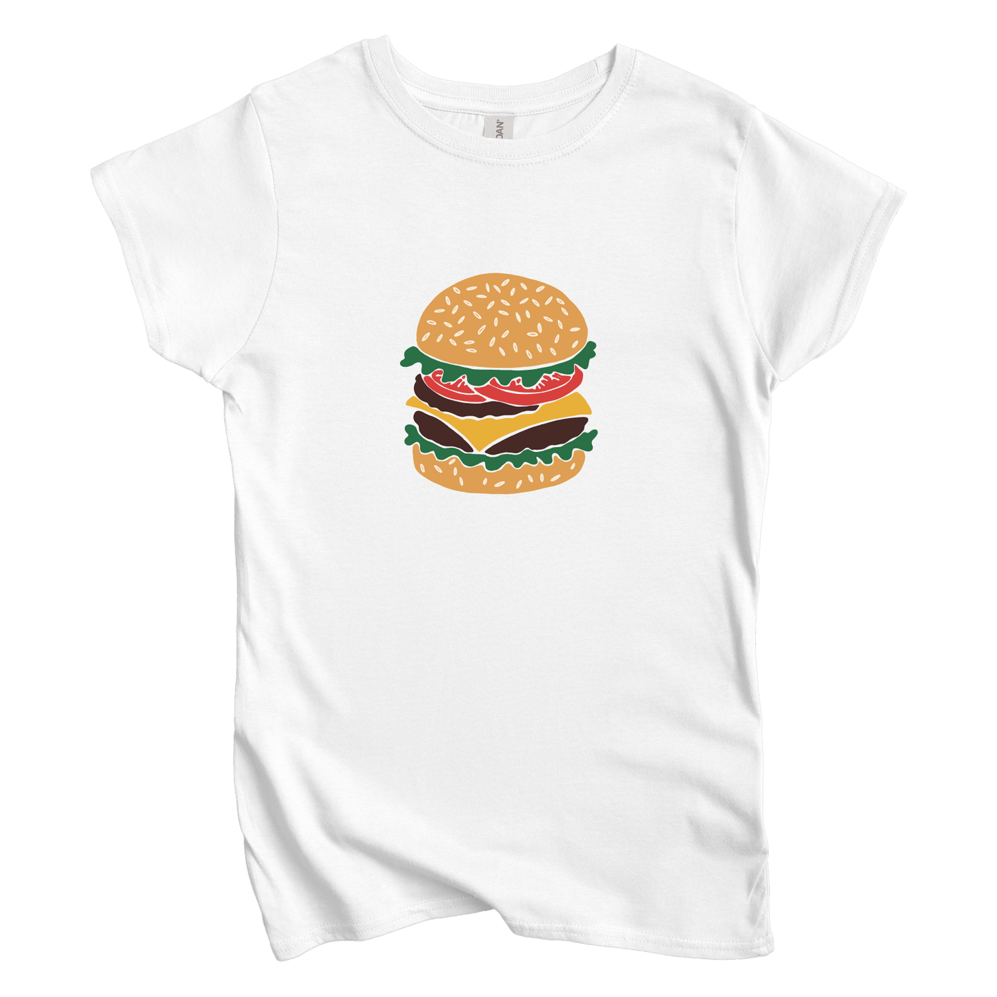 T-Shirt S / White Women's Tee Cheeseburger
