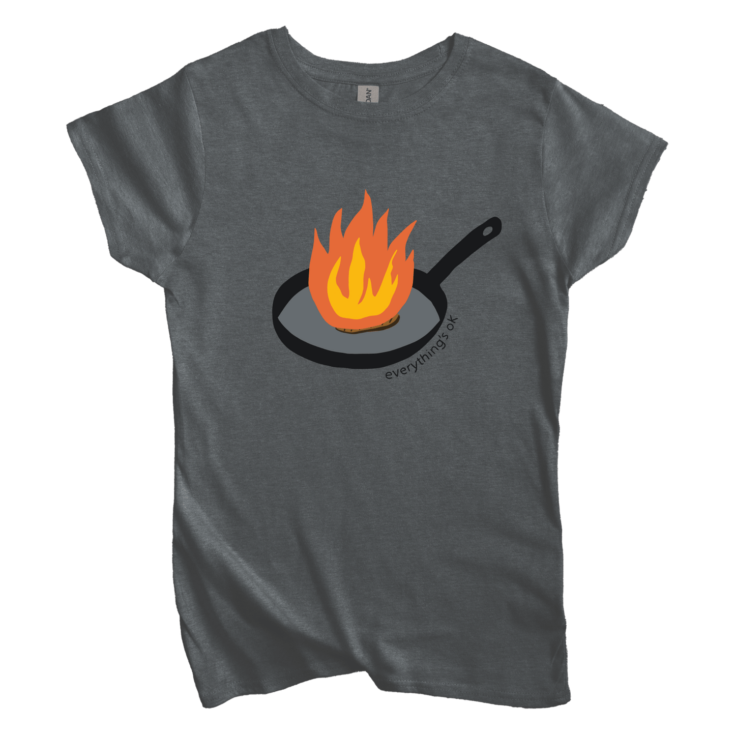 T-Shirt S / Dark Heather Women's Tee Everything’s Ok