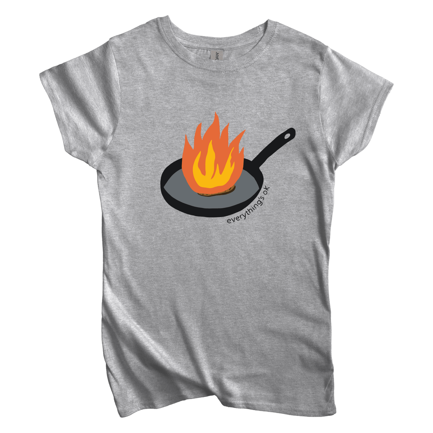 T-Shirt S / Sport Grey Women's Tee Everything’s Ok